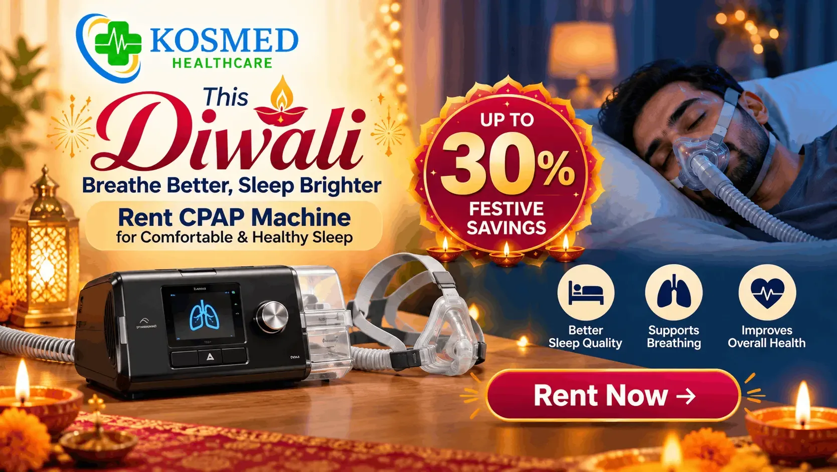Diwali CPAP Rental_ Breathe Better, Sleep Brighter