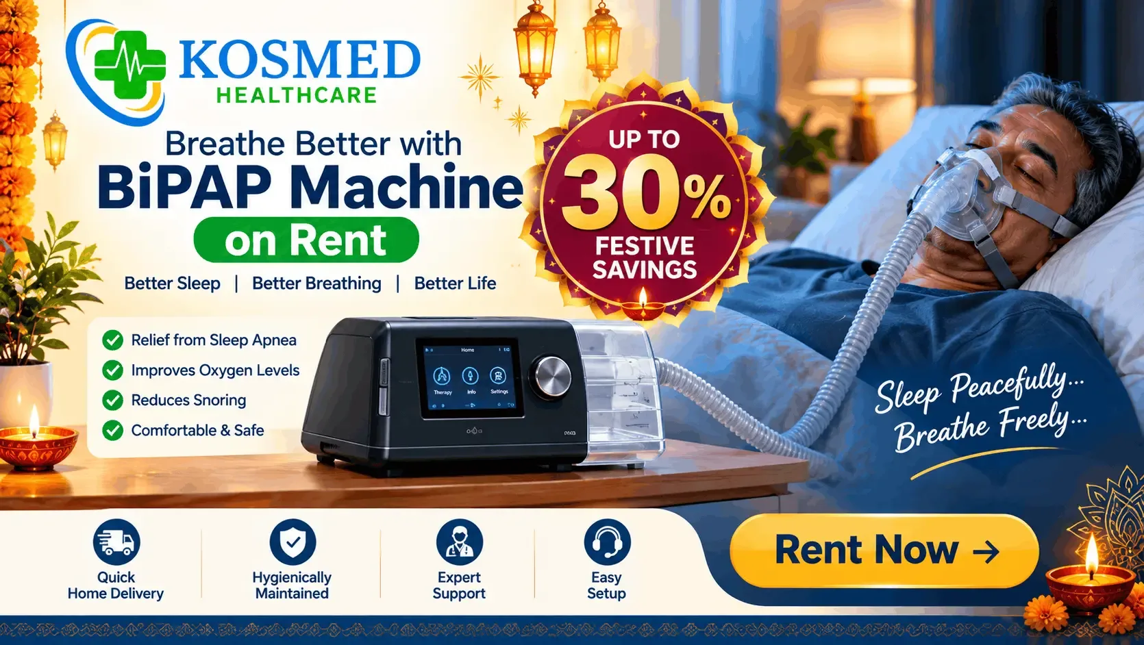 diwali offer for bipap machine