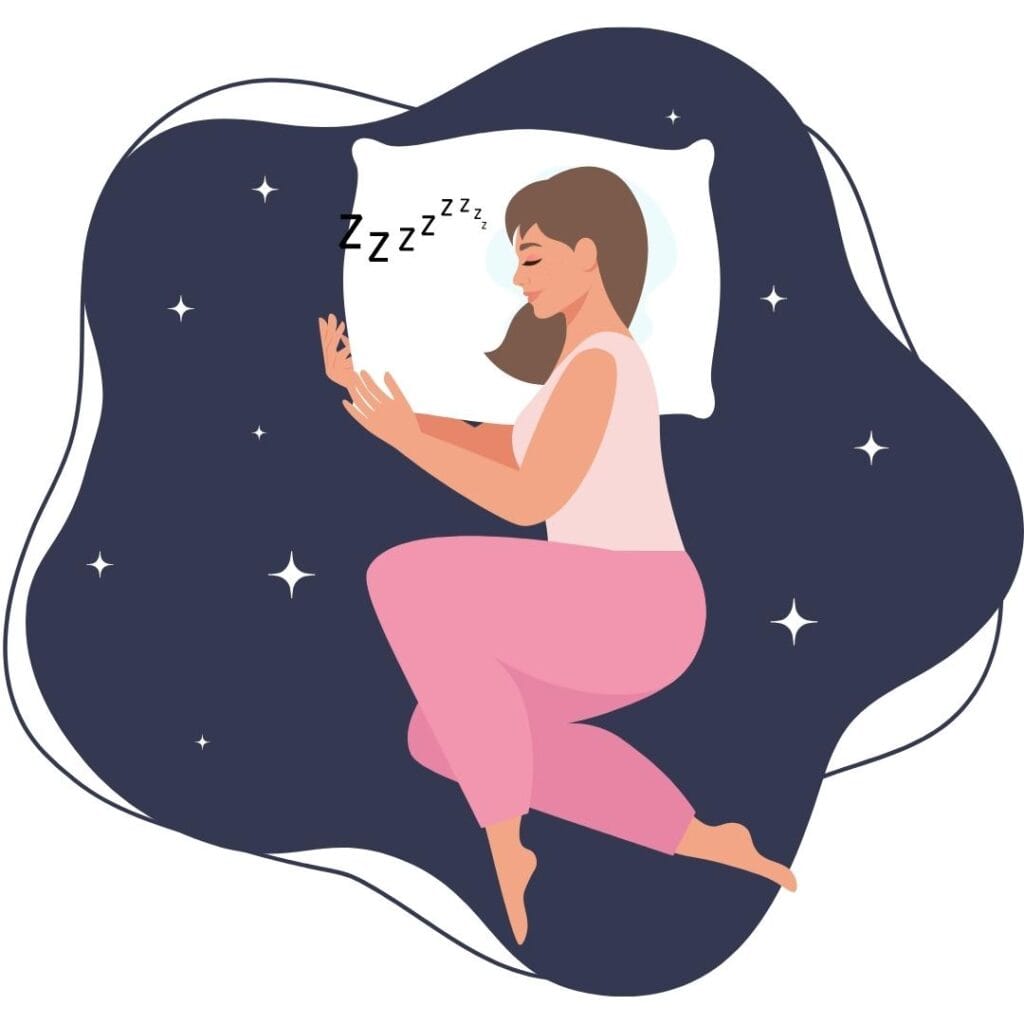 Sleeping girl - sleep study test